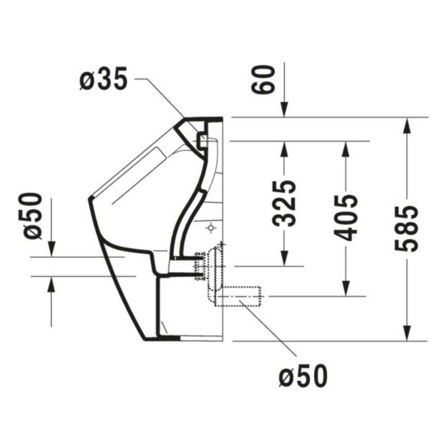 Duravit ME By Starck Rimless Pisuvar 2809300000