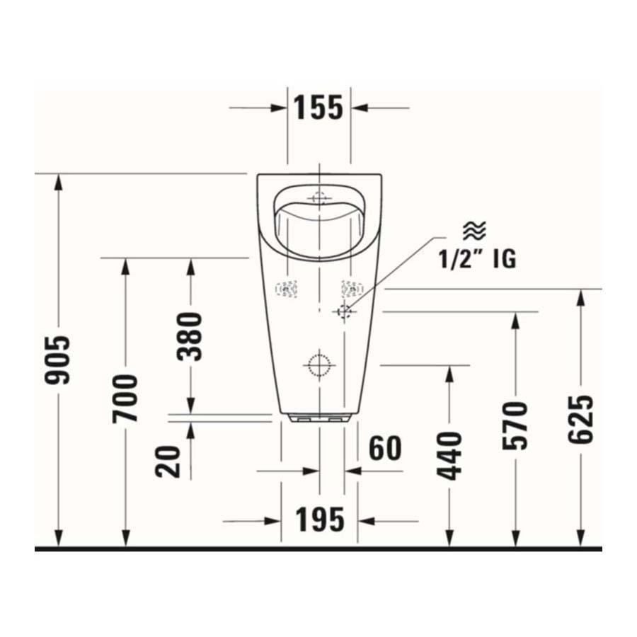 Duravit ME By Starck Rimless Elektrikli Pisuvar 2809310093